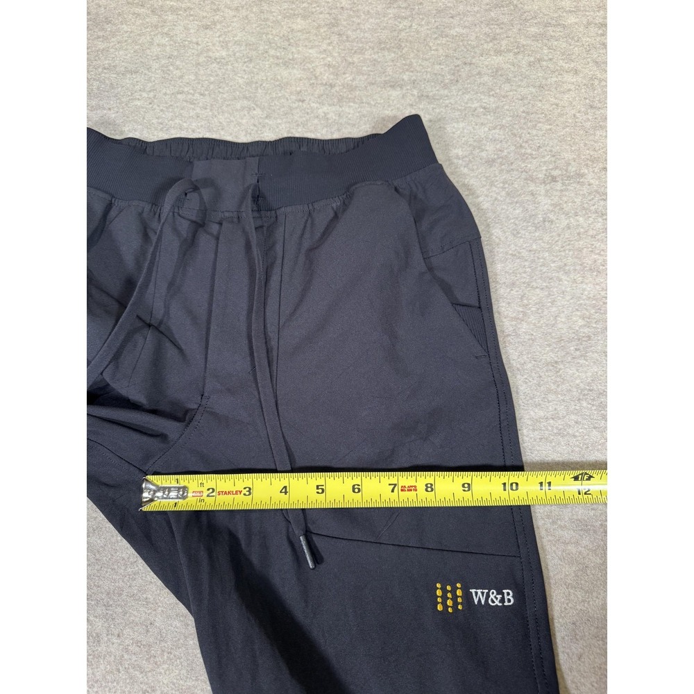 Lululemon Pants Mens Small Black Woven Jogger Elastic Waist Pockets Athletic - Picture 12 of 15